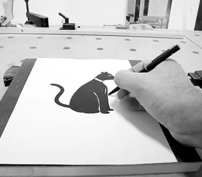 Malliviivojen jäljentäminen