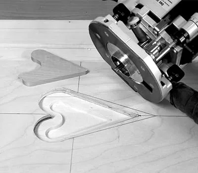 Epäsäännöllisen muotoisten puureikien paikkaaminen