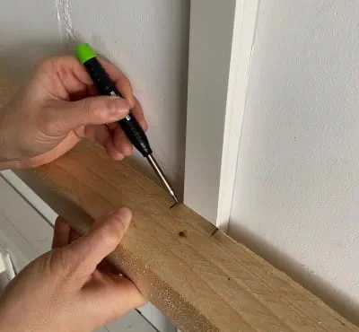 Nolla-asennon merkitseminen