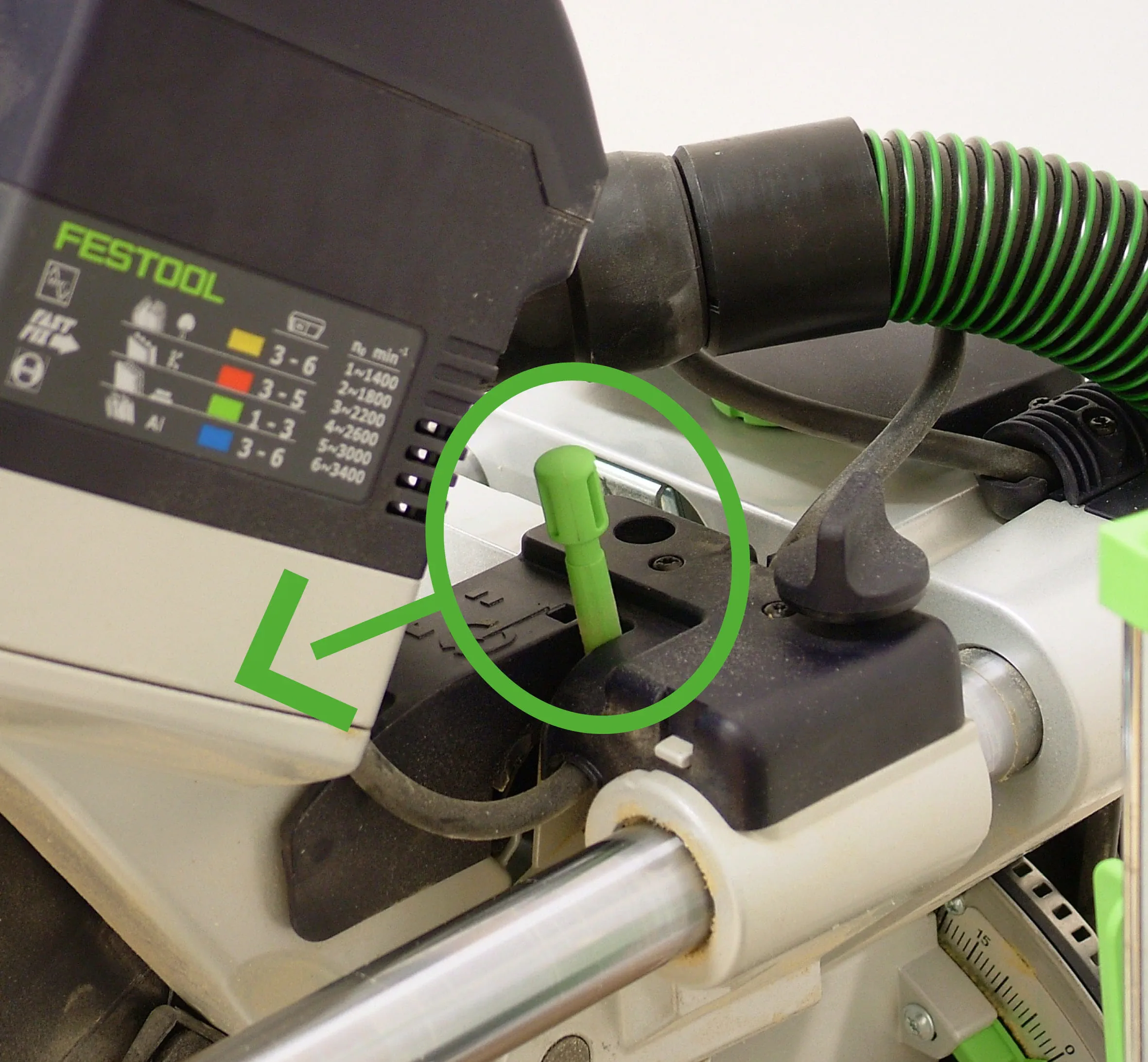 Katkaisusyvyyden rajoittimen säätäminen