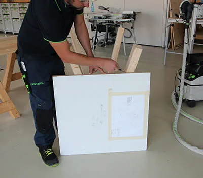 Jalkojen pituuden merkitseminen