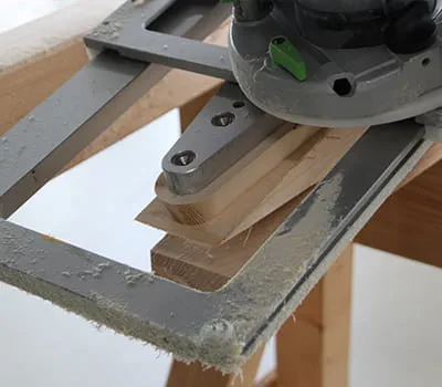 Lohenpyrstöliitoksen jyrsiminen