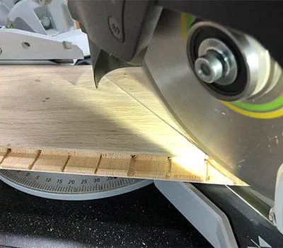 Kapexin säätäminen 45°:n asentoon