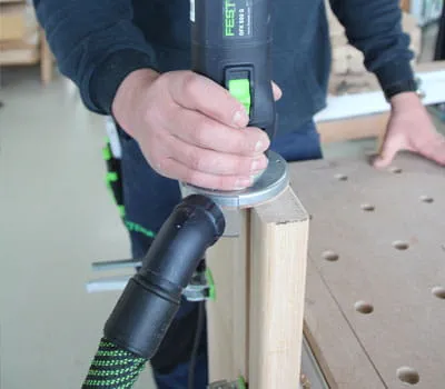 Askelmien päätypintojen viistäminen