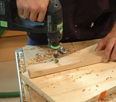 8 mm:n reikä upotusporanterän kanssa