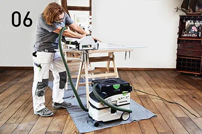 Tarkka sahaus Festool TSC 55:llä